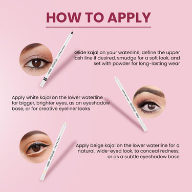 SHOPAAREL BE BOLD Lip & Eye Pencil, 2-in-1 Lip & Eye Liner, Creamy & Blendable, Lip Liner, Built-In Sharpener, Matte Finish, Eye Liner, Intense Pigment, Smudge-Proof, Long Lasting-0.4 Gm, Charcoal